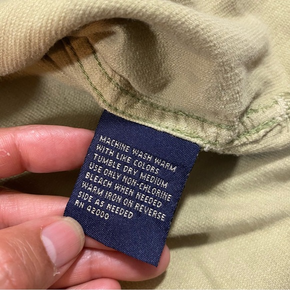 Route 66 Jacket Shirt Corduroy Floral Front full zipper Olive Green Top vintage - Picture 8 of 11